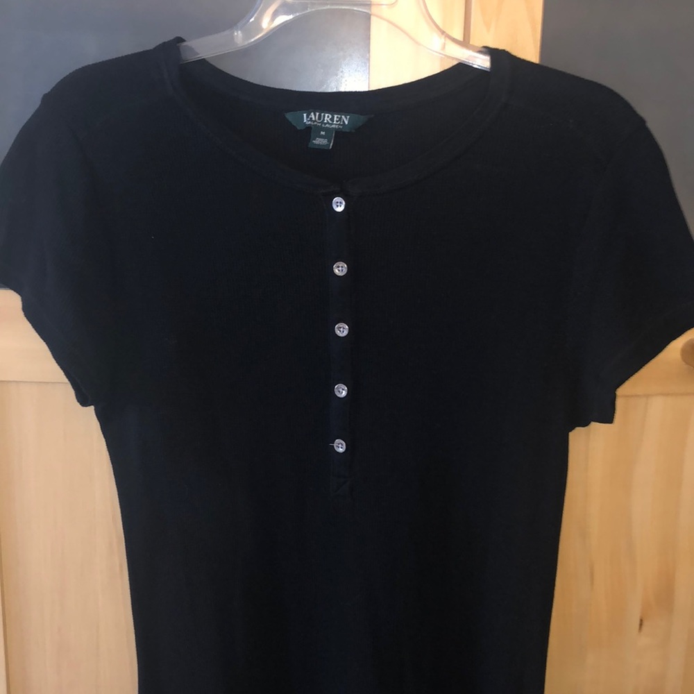 Lauren A-line Ribbed Capped Sleeve Dress
